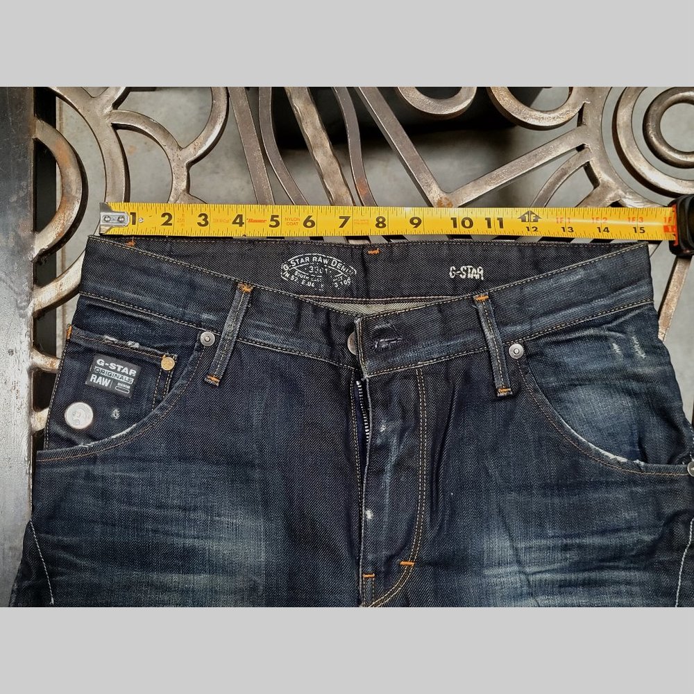 Men's G-Star Raw biker jeans Dark Blue 30 x 32 - Picture 5 of 8